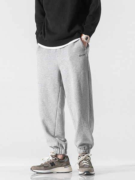 Ploy Lettering Band Pants - 99스트릿