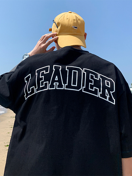 ♡[당일배송]리더 오버핏 반팔티 - 99스트릿
