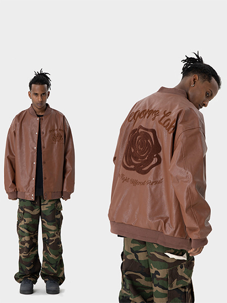 Foton Flower Leather Jacket - 99스트릿